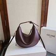 Fortok Celine Lulu bag in Burgundy 21x24x5cm - 3