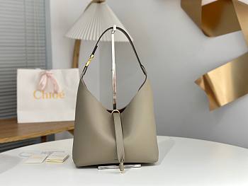 Fortok Chloe Marcie hobo bag Motty Grey 28*21*10cm