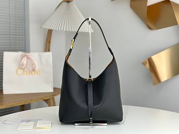 Fortok Chloe Marcie hobo bag Black 28*21*10cm