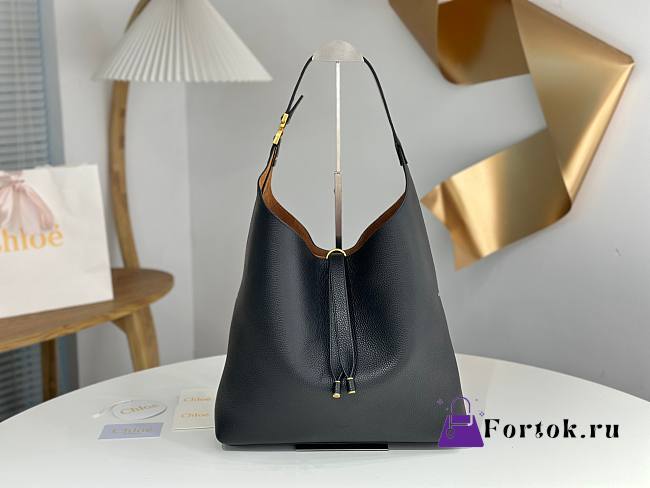 Fortok Chloe Marcie hobo Large bag Black 36*29*10cm - 1