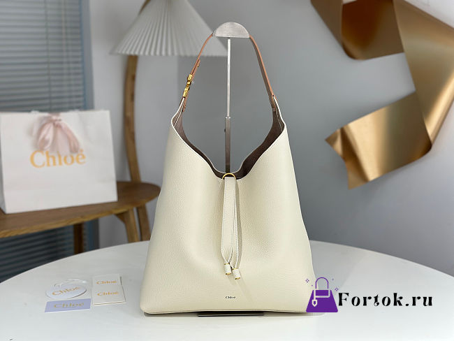 Fortok Chloe Marcie hobo Large bag White Cream 36*29*10cm - 1