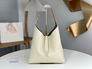 Fortok Chloe Marcie hobo Large bag White Cream 36*29*10cm