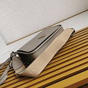 Fortok Prada Taupe Leather Shoulder Bag 24x15x8CM  - 6