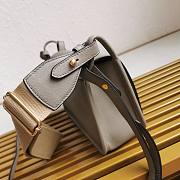 Fortok Prada Taupe Leather Shoulder Bag 24x15x8CM  - 5