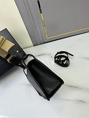 Fortok Prada Black Leather Shoulder Bag 24x15x8CM  - 3