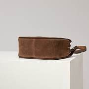 Fortok Prada Suede Darling 2024 brown shoulder bag 25x18x10cm - 3