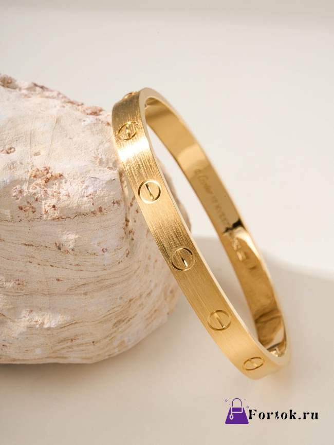 Cartier Love Bracelet Brushed Version Gold - 1