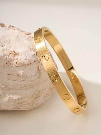Cartier Love Bracelet Brushed Version Gold