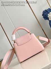 Fortok Louis Vuitton Capucines Mini bag in pink Taurillon 14 x 8 x 21cm - 2