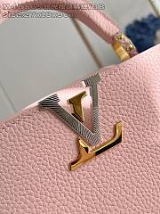 Fortok Louis Vuitton Capucines bag in pink Taurillon 27 x 17.3 x 9cm  - 2