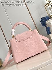 Fortok Louis Vuitton Capucines bag in pink Taurillon 27 x 17.3 x 9cm  - 6