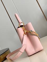 Fortok Louis Vuitton Capucines Large bag in pink Taurillon 31.5x20x11cm - 3