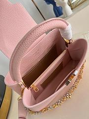 Fortok Louis Vuitton Capucines Large bag in pink Taurillon 31.5x20x11cm - 6