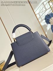 Fortok Louis Vuitton Capucines bag in Navy Blue Taurillon 27 x 17.3 x 9cm - 2