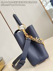 Fortok Louis Vuitton Capucines bag in Navy Blue Taurillon 27 x 17.3 x 9cm - 3