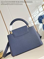 Fortok Louis Vuitton Capucines Large bag in Navy Blue Taurillon 31.5x20x11cm - 2