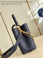 Fortok Louis Vuitton Capucines Large bag in Navy Blue Taurillon 31.5x20x11cm - 5