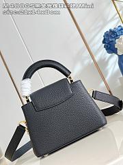 Fortok Louis Vuitton Capucines Mini bag in Black Taurillon 14 x 8 x 21cm - 2
