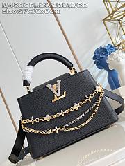 Fortok Louis Vuitton Capucines bag in Black Taurillon 27 x 17.3 x 9cm - 1
