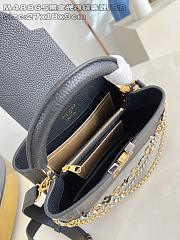 Fortok Louis Vuitton Capucines bag in Black Taurillon 27 x 17.3 x 9cm - 6