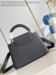 Fortok Louis Vuitton Capucines bag in Black Taurillon 27 x 17.3 x 9cm - 4