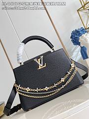 Fortok Louis Vuitton Capucines Large bag in Black Taurillon 31.5x20x11cm - 1