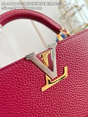 Fortok Louis Vuitton Capucines bag in Red Taurillon 27 x 17.3 x 9cm - 3