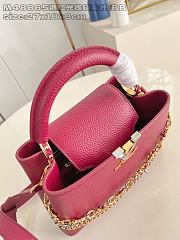 Fortok Louis Vuitton Capucines bag in Red Taurillon 27 x 17.3 x 9cm - 2