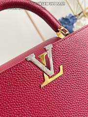 Fortok Louis Vuitton Capucines Large bag in Red Taurillon 31.5x20x11cm - 2