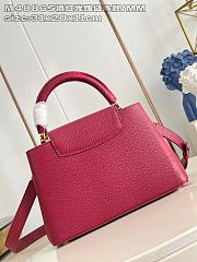 Fortok Louis Vuitton Capucines Large bag in Red Taurillon 31.5x20x11cm - 4