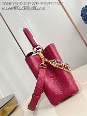 Fortok Louis Vuitton Capucines Large bag in Red Taurillon 31.5x20x11cm - 5