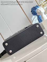 Fortok Louis Vuitton Capucines bag in Black Taurillon Silver Hardware 27 x 17.3 x 9cm - 5