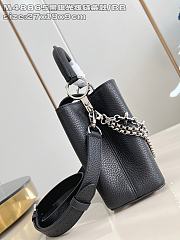 Fortok Louis Vuitton Capucines bag in Black Taurillon Silver Hardware 27 x 17.3 x 9cm - 3