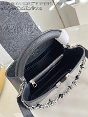 Fortok Louis Vuitton Capucines bag in Black Taurillon Silver Hardware 27 x 17.3 x 9cm - 2
