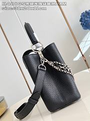 Fortok Louis Vuitton Capucines Large bag in Black Taurillon Silver Hardware 31.5x20x11cm - 6