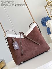 Fortok Louis Vuitton CarryAll PM bag in a brown suede 34 x 11 x 22cm - 1
