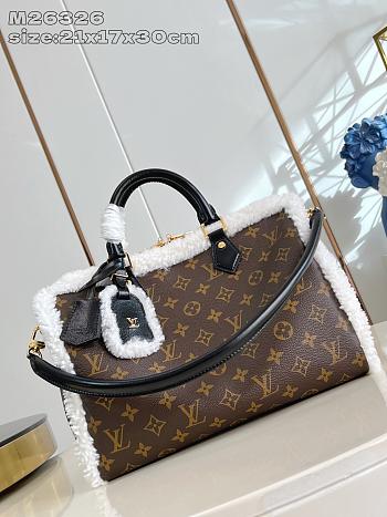 Fortok Louis Vuitton Speedy Soft 30 Teddy Shearling 21 x 17 x 30cm