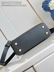 Fortok Louis Vuitton Capucines Mini handbag in black Taurillon gold handle 21 x 13.6 x 8cm - 5