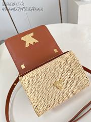 Fortok Louis Vuitton Twist Slim Small Raffia 15 x 7 x 19cm - 6