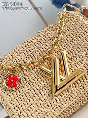 Fortok Louis Vuitton Twist Slim Small Raffia 15 x 7 x 19cm - 4
