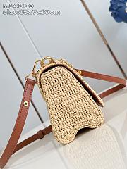 Fortok Louis Vuitton Twist Slim Small Raffia 15 x 7 x 19cm - 3