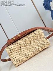 Fortok Louis Vuitton Twist Slim Small Raffia 15 x 7 x 19cm - 2