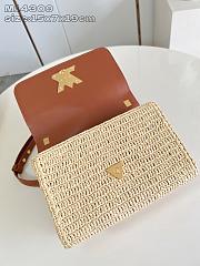 Fortok Louis Vuitton Twist Slim Raffia 16 x 8x 23cm  - 4