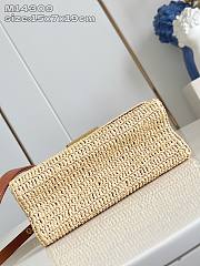 Fortok Louis Vuitton Twist Slim Raffia 16 x 8x 23cm  - 3