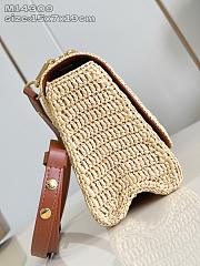 Fortok Louis Vuitton Twist Slim Raffia 16 x 8x 23cm  - 2