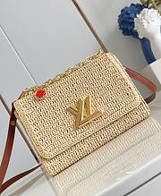Fortok Louis Vuitton Twist Slim Raffia 16 x 8x 23cm  - 1