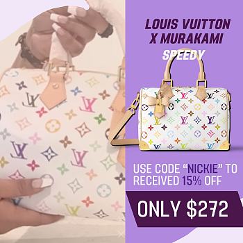 Fortok Louis Vuitton x TM Speedy Bandoulière 25 White M13085 19 x 15 x 25 cm