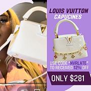 Fortok Louis Vuitton Capucines White Mini 22 cm - 1