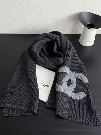 Fortok Chanel Scarf Grey 