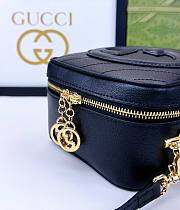 Fortok Gucci Blondie Top Handle Bag Black 17x15x9cm - 6